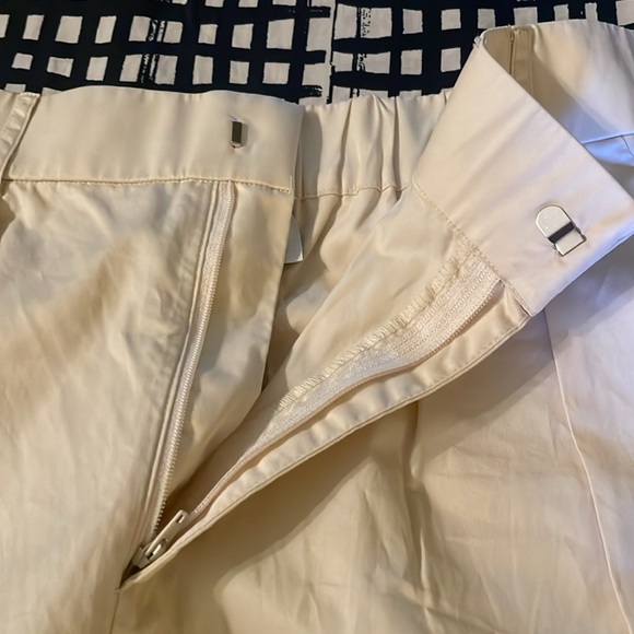 Anthropologie X Mare Mare Curved Petal Hem Chino Pants Size Medium - Picture 10 of 13